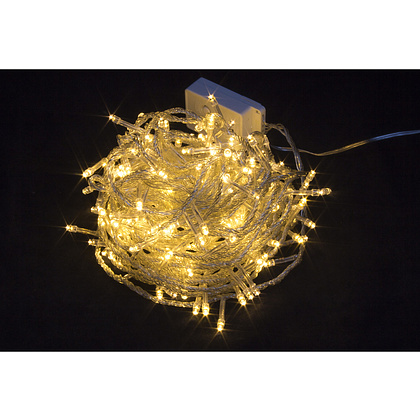 Гирлянда LED "Нить", прозрачный провод, 13.5 м, теплый, белый