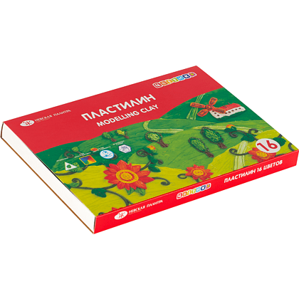 Пластилин "Цветик",16 цветов - 3