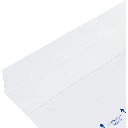 Конверт самоклеящийся с отрывной лентой, 1 шт, белый - 2