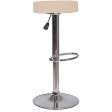 Стул барный AksHome "Pina", экокожа, кремовый