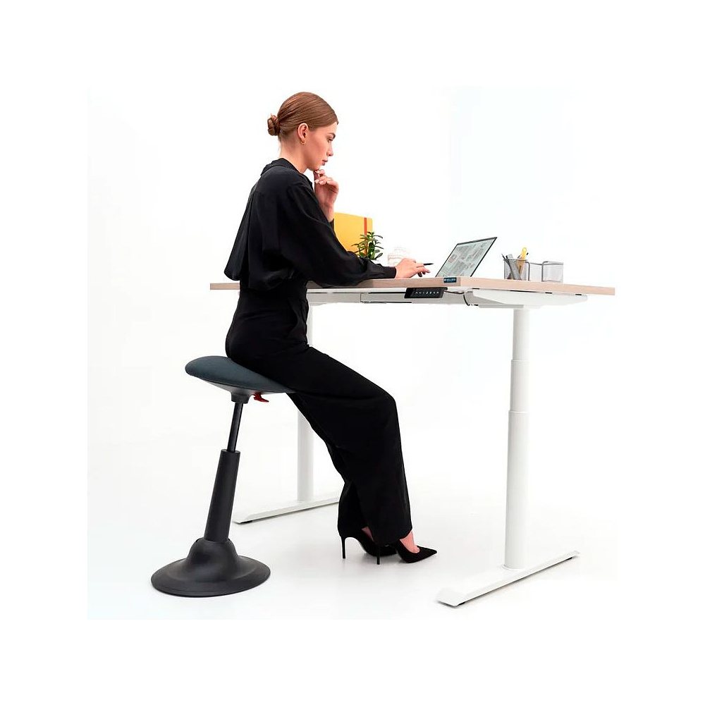 Стул для активного сиденья "Cloud", пластик, черный, серый - 4