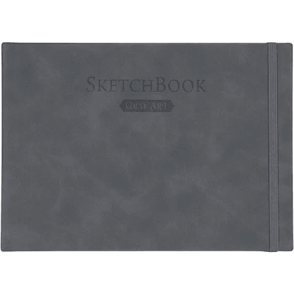 Скетчбук для графики "GrafArt white", 50 листов, А5, 160 г/м2, горизонтальный, серый - 2
