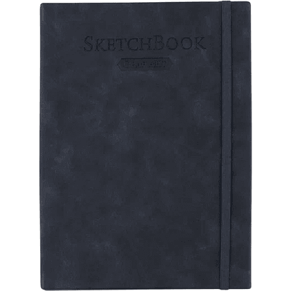 Скетчбук для графики "GrafArt white", 50 листов, А5, 160 г/м2, черный - 3