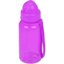 Бутылка для воды "Kidz", 500 мл, прозрачный, фиолетовый