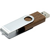USB Flash накопитель 2.0 16 Gb VDF-008 СС, пластик, металл, серебристый - 4