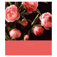 Тетрадь "Цветочный сад", А5, 48 листов, клетка, скоба сбоку, ассорти