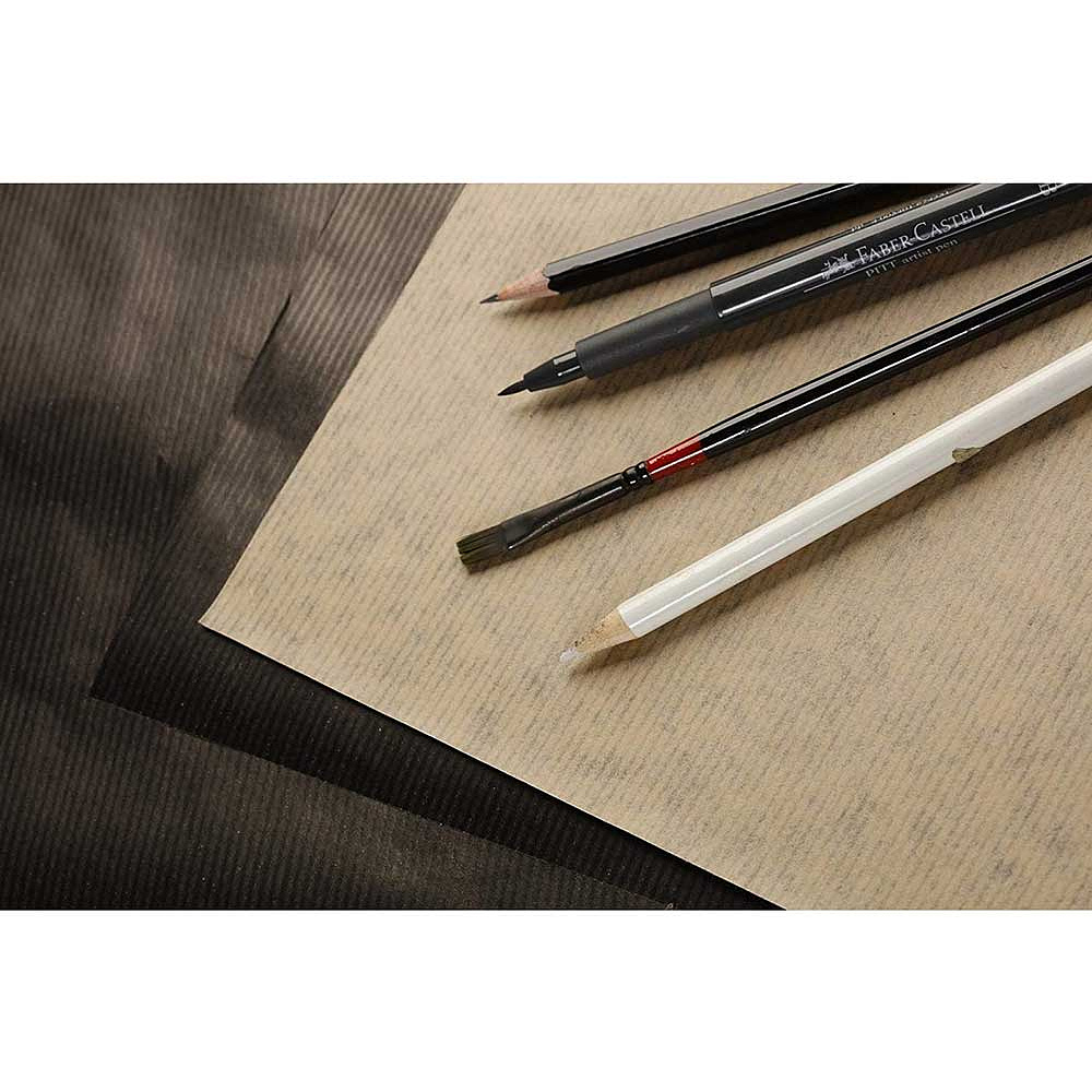 Бумага крафт для рисования "Clairefontaine", 0,7x3 м, рулон, белый - 5
