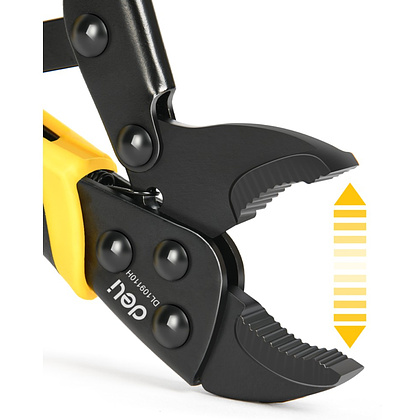 Клещи зажимные "Deli", 250 мм, черный, серый - 4