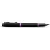 Ручка перьевая Parker "IM Vibrant Rings F315 Amethyst Purple PVD", F, черный, фиолетовый, патрон синий - 4