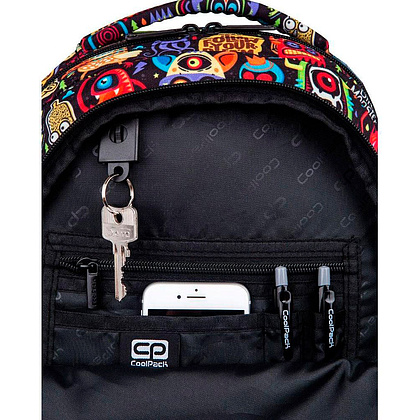 Рюкзак школьный CoolPack "Scary stickers", разноцветный - 4