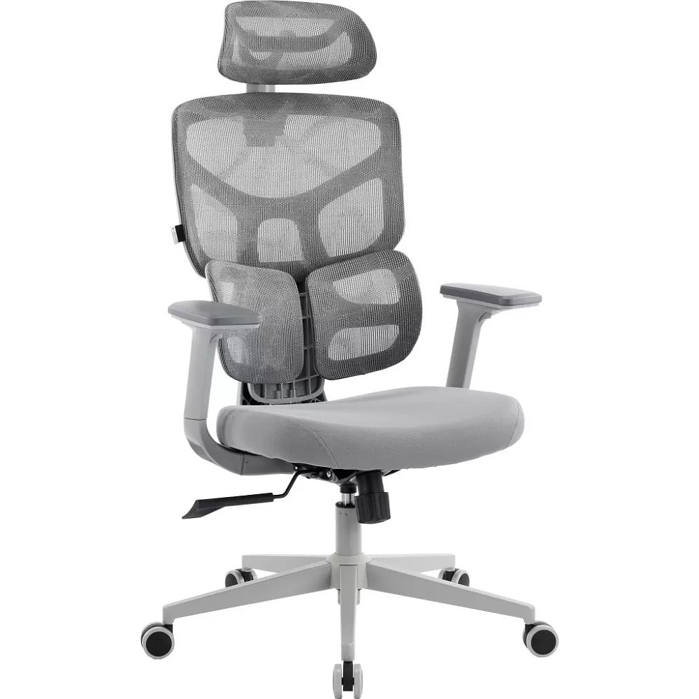 Кресло эргономичное EVERPROF Omega, Grey сетка, серый, металл, корпус серый