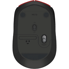 Мышь Logitech "Mouse M171", беспроводная, 1000 dpi, 3 кнопки, красный
