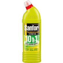 Средство чистящее для сантехники "Sanfor Универсал Лимонная свежесть", 1000 мл