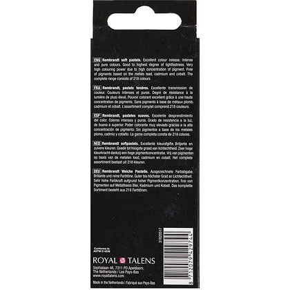 Набор мягкой пастели "Rembrandt Half Pastel", 5 цветов, теплые желтые - 4