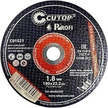 Круг отрезной по металлу CUTOP T41-180x1.8x22.2 мм