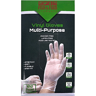 Перчатки виниловые одноразовые, р-р L, 100 шт/упак, прозрачный
