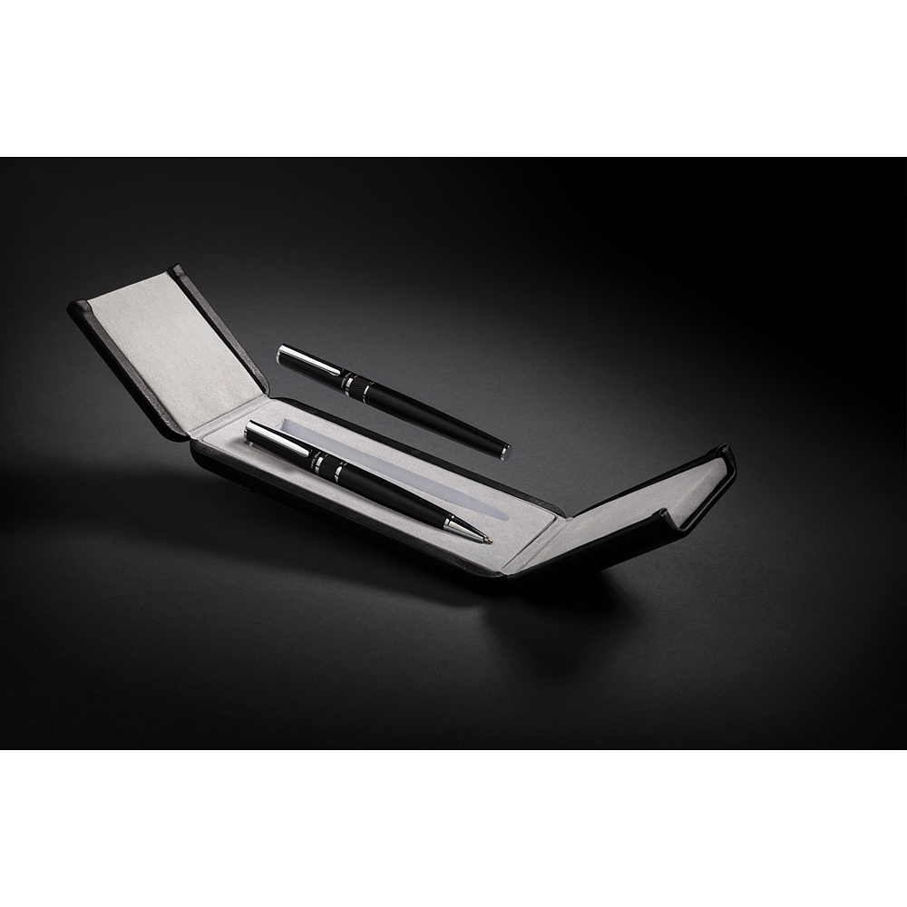 Набор ручек "Swiss Peak Deluxe": ручка шариковая автоматическая и роллер, черный - 8