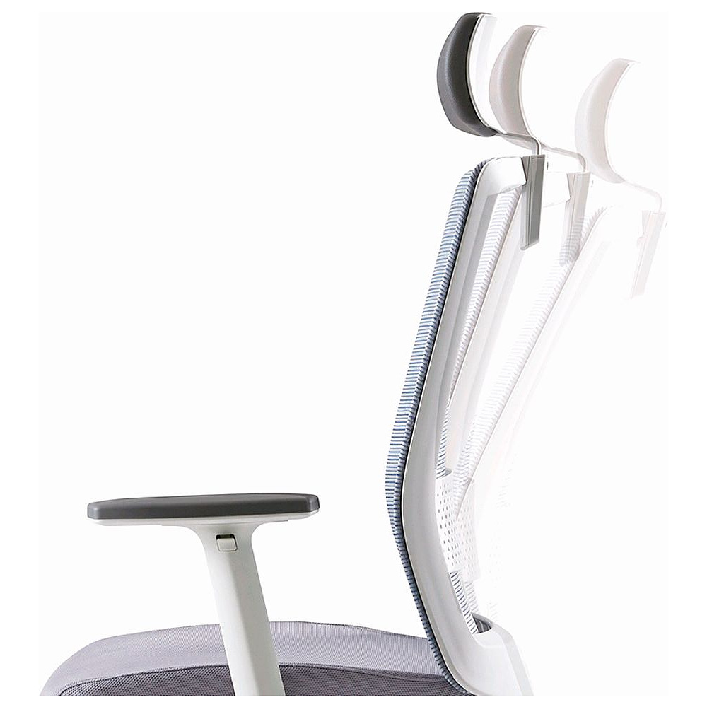 Кресло для руководителя BESTUHL "S30", сетка, ткань, пластик, серый - 9