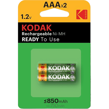 Аккумуляторные батареи Kodak Ni-Mh, 850мА/ч, 1.2 V, 2 штуки
