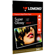 Фотобумага суперглянцевая ярко-белая для струйной фотопечати 