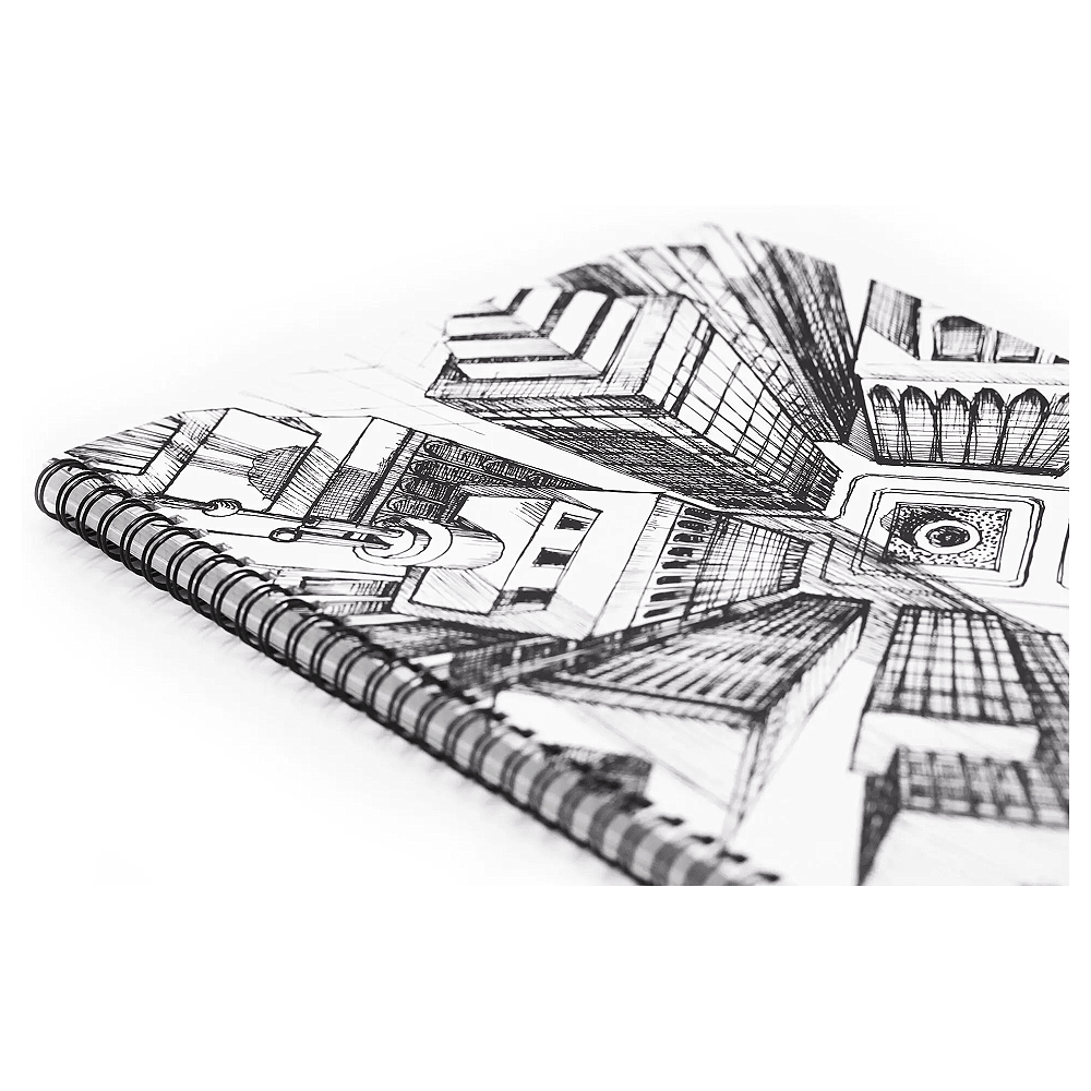 Тетрадь "New day. Дизайн 2", А4, 96 листов, клетка, спираль сбоку, белый, черный - 3