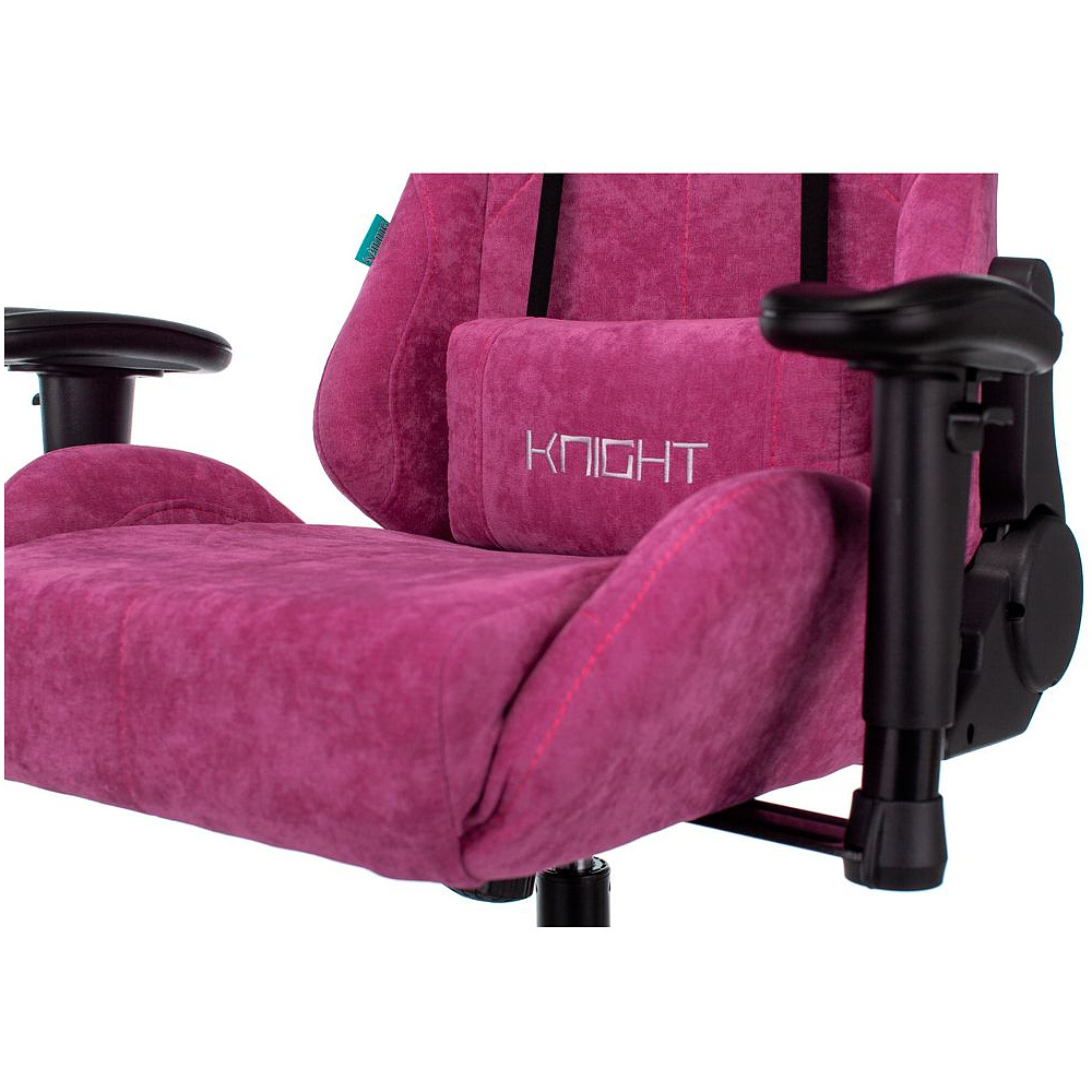 Кресло игровое Бюрократ "VIKING KNIGHT Fabric", ткань, металл, малиновый - 14