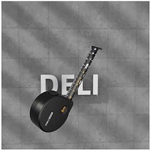 Рулетка Deli HS EHT8316, 3 м х 16 мм, Soft Touch, черный