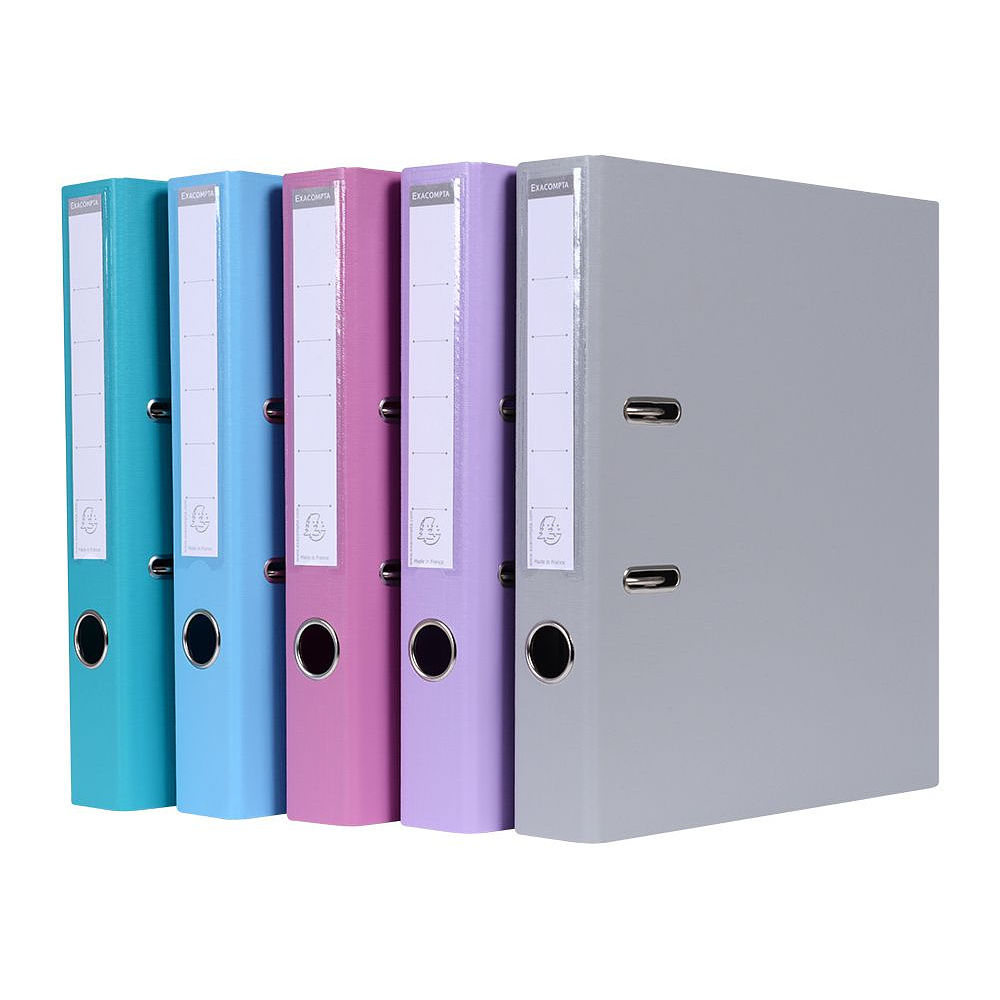 Папка-регистратор "Exacompta", A4, 50 мм, ПВХ, бирюзовый - 3