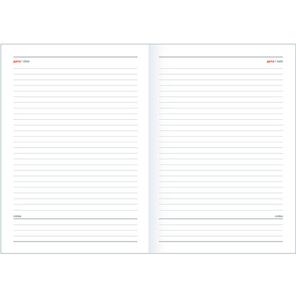 Ежедневник недатированный "Toronto", А5, 320 страниц, синий - 3