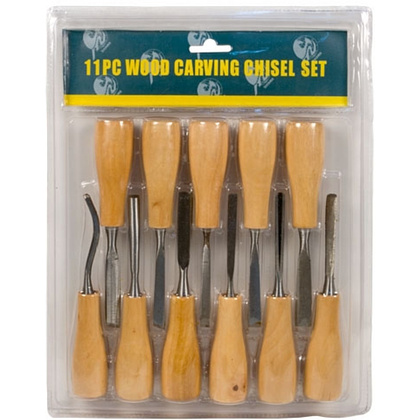 Резцы по дереву "Сонет", набор 11 шт., блистер