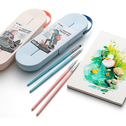 Набор кистей для рисования "Himi Little Bird", синтетика, 8 шт - 2