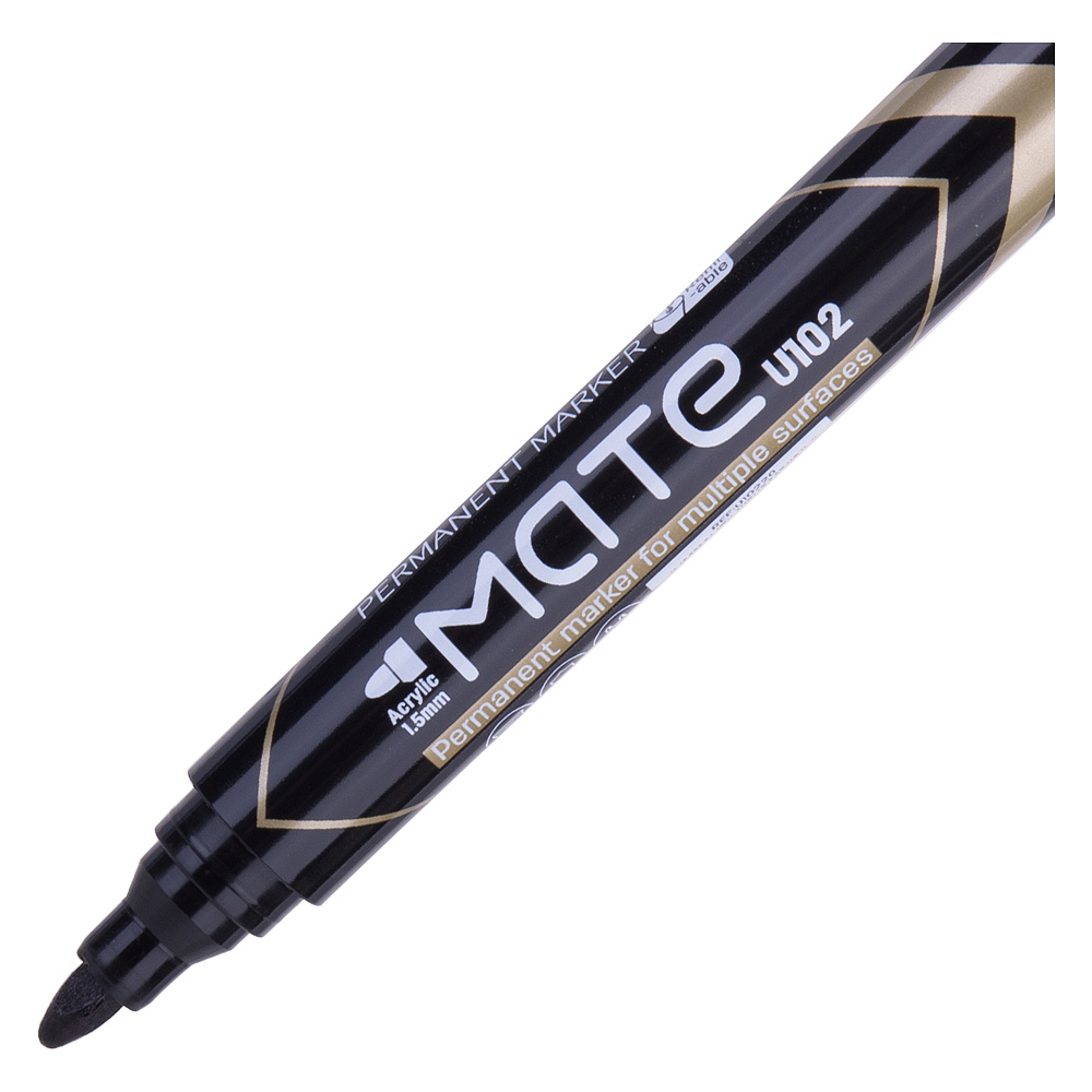 Маркер перманентный "MATE U102", черный - 3