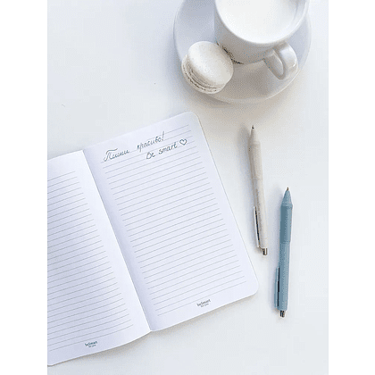 Набор ручек шариковых автоматических "Aesthetics", 0.5 мм, голубой, белый, стерж. синий, 2 шт - 4