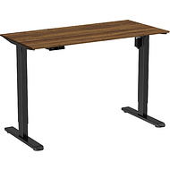 Стол с электроприводом WellDesk Light 1300x675х18 черный/дуб хантон темный (9116309+9178197)