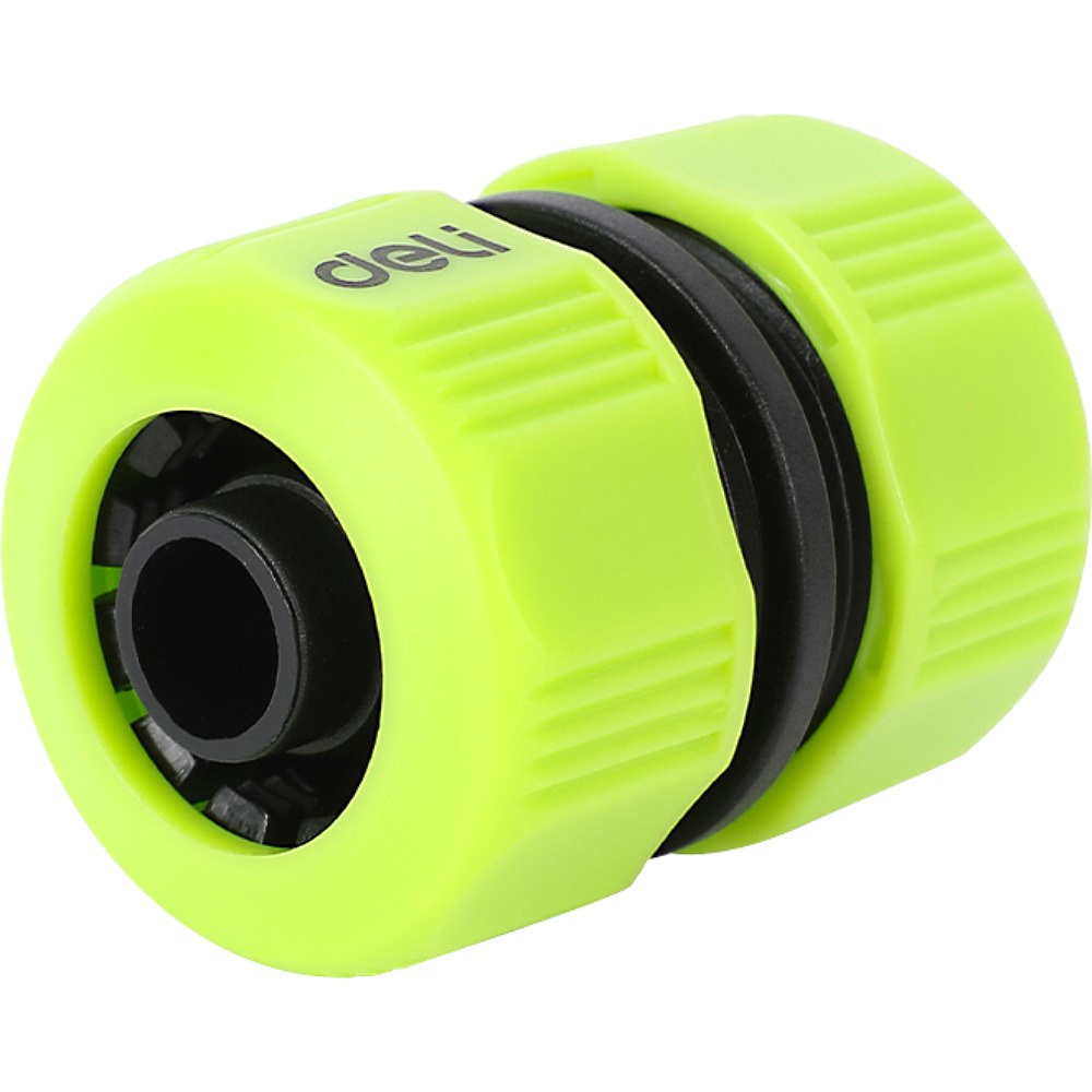 Муфта соединительная для шлангов Deli GS EDL8794, 1/2", двухкомпонентная, черный, зеленый - 3