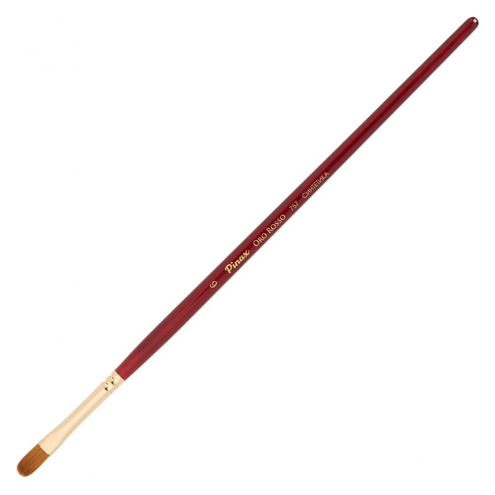 Кисть для рисования "Pinax ORO ROSSO", синтетика, плоскоовальная, №6