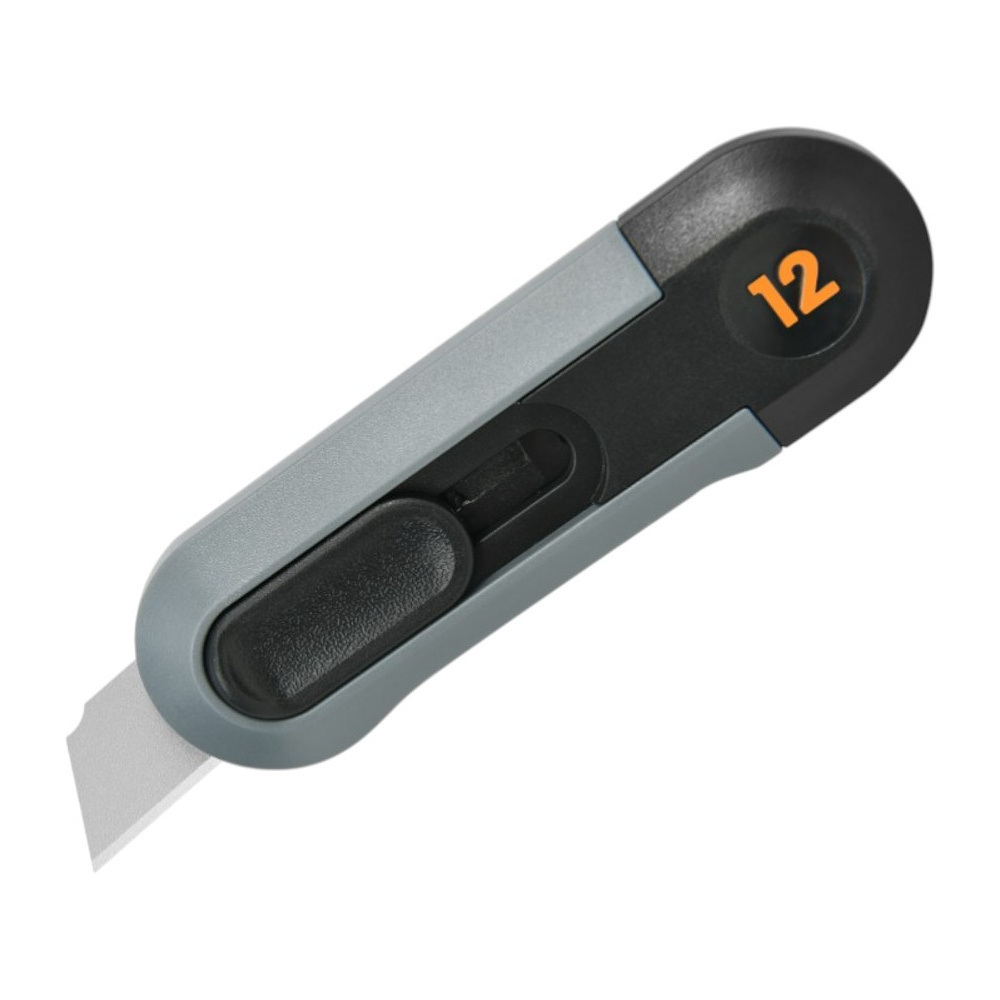 Нож строительный Deli HS EHT4007, 80x25 мм, Soft Touch, черный