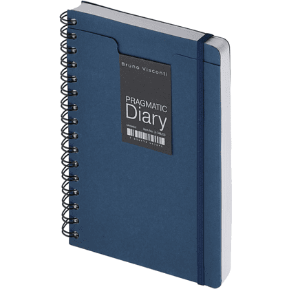 Ежедневник недатированный "Pragmatic", А5, на гребне, темно-синий