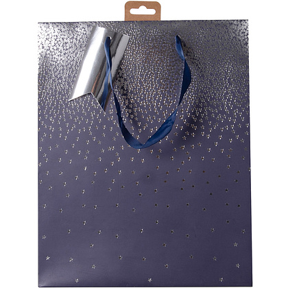 Пакет бумажный подарочный "Navy ombre", 12.7x9x35.5 см, разноцветный - 2