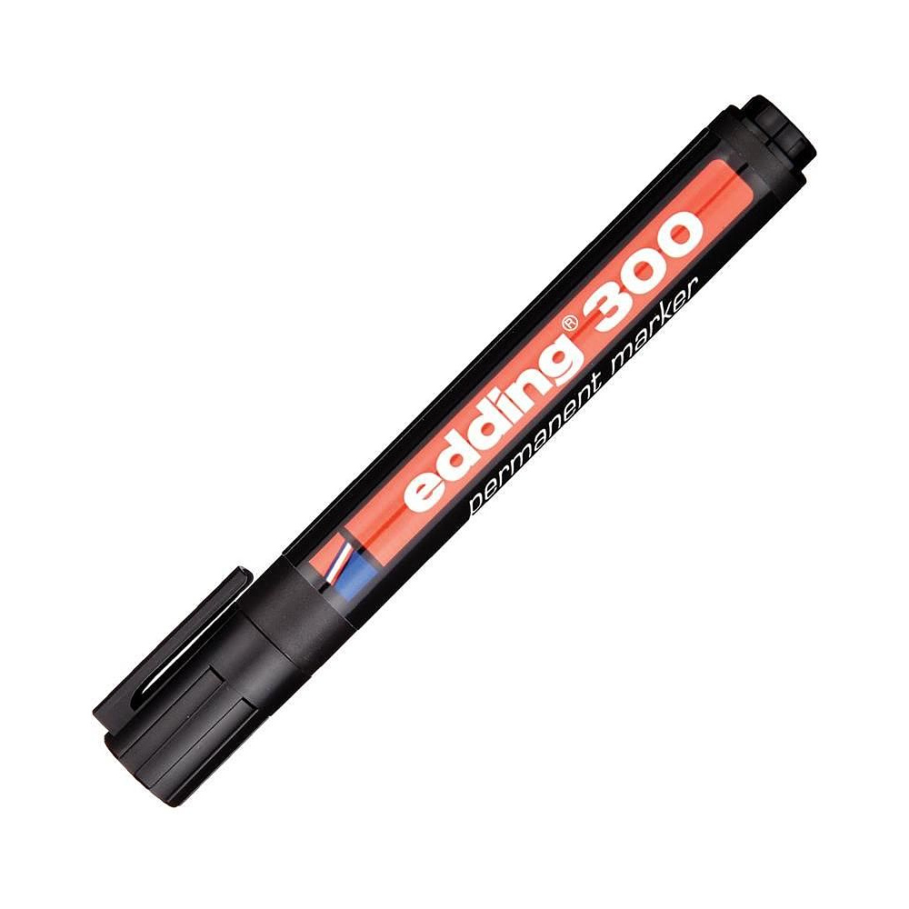 Маркер перманентный Edding "300", черный - 2