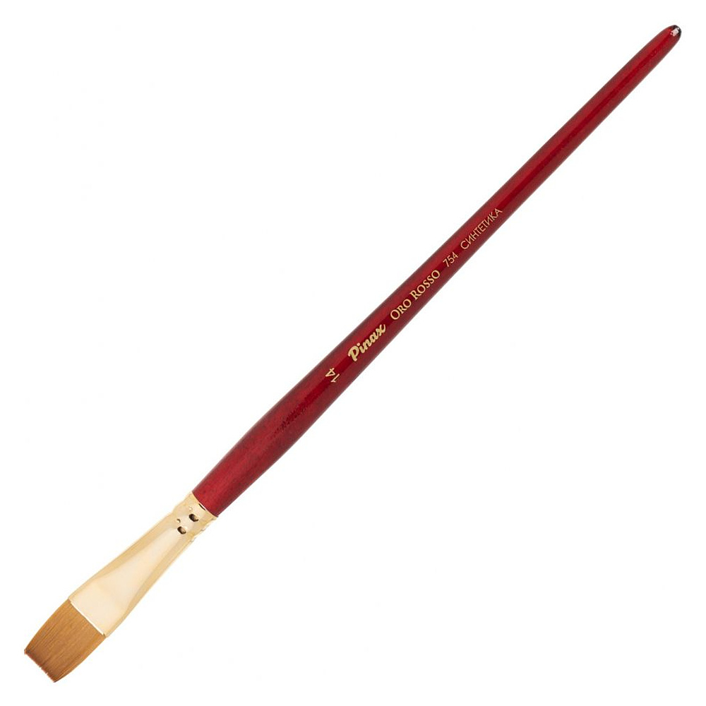 Кисть для рисования "Pinax ORO ROSSO", синтетика, плоская, №14
