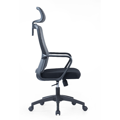 Кресло компьютерное SitZone U-060A, сетка, ткань, черный, пластик - 3