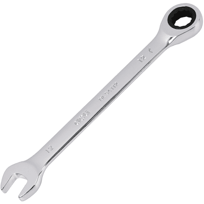 Ключ комбинированный Deli YS EDL34112, 12 мм, с трещоткой, 72 зуба