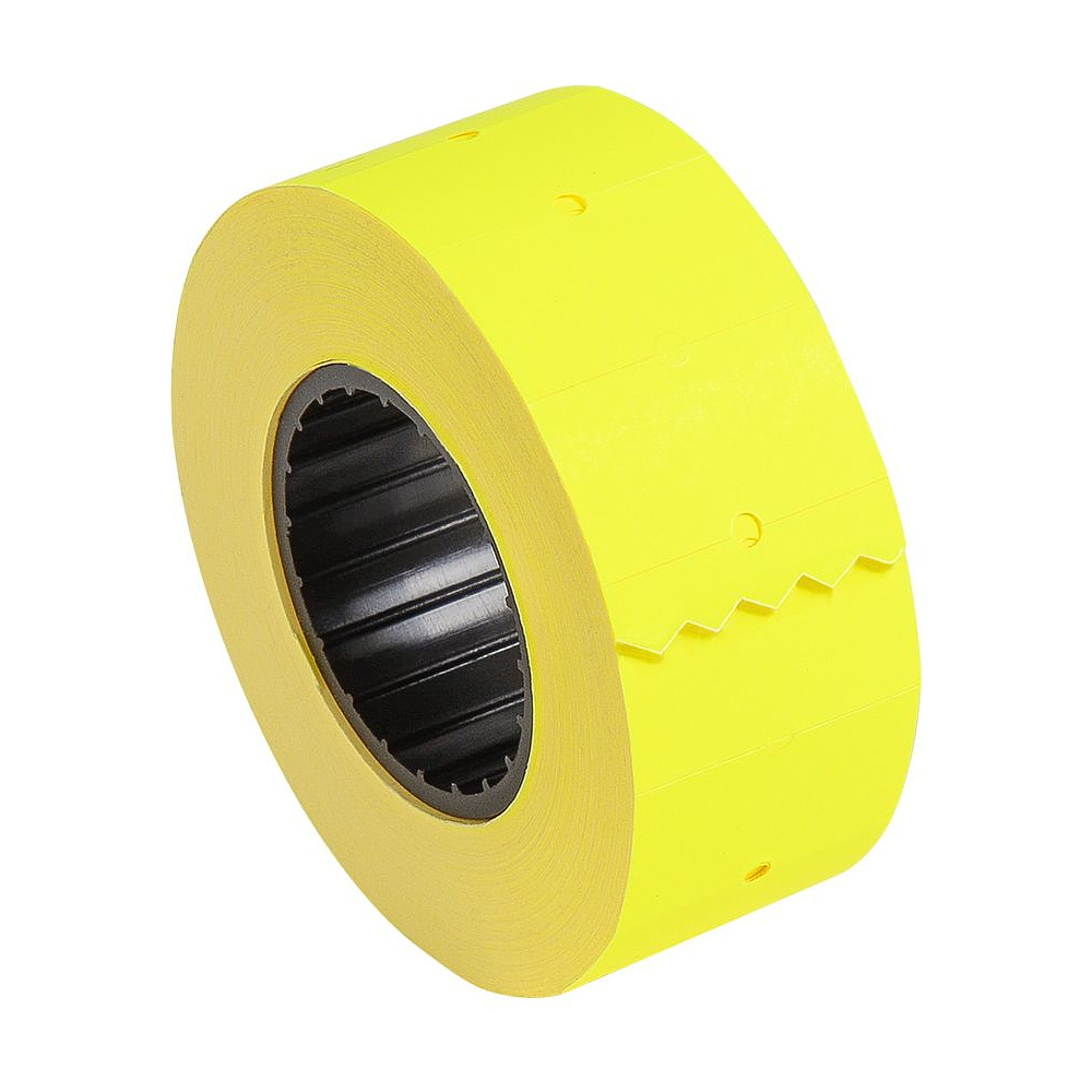 Этикет-лента для этикет-пистолета, 26х16х1000 мм, 1000 шт, желтый
