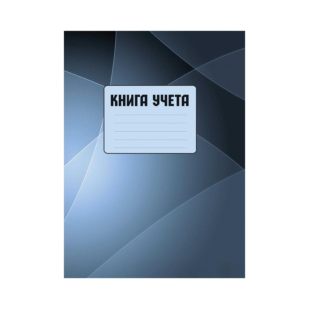 Книга канцелярская "Колор", A4, 100 листов, клетка, серый, голубой