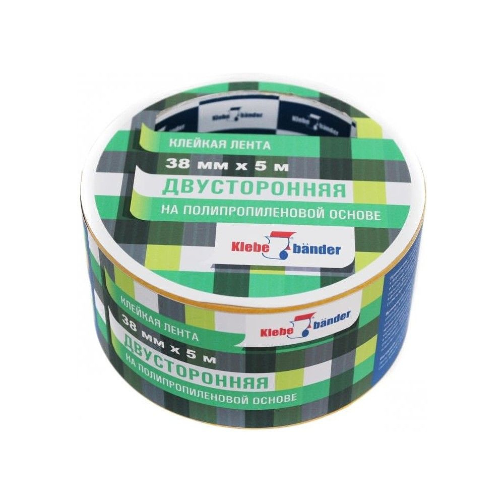 Клейкая лента двусторонняя "Klebebander", 50x10 мм/м