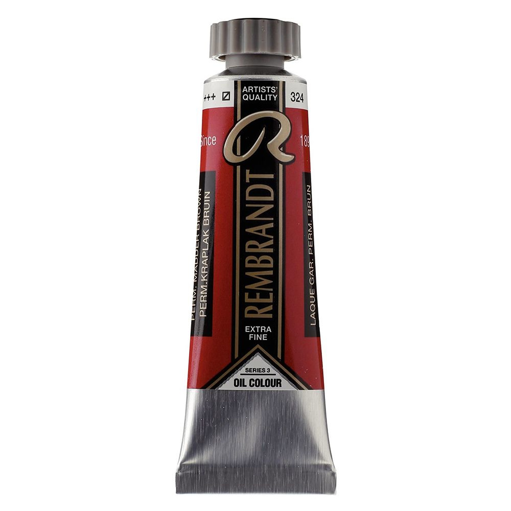Краски масляные "Rembrandt", 324 краплак коричневый прочный, 15 мл, туба