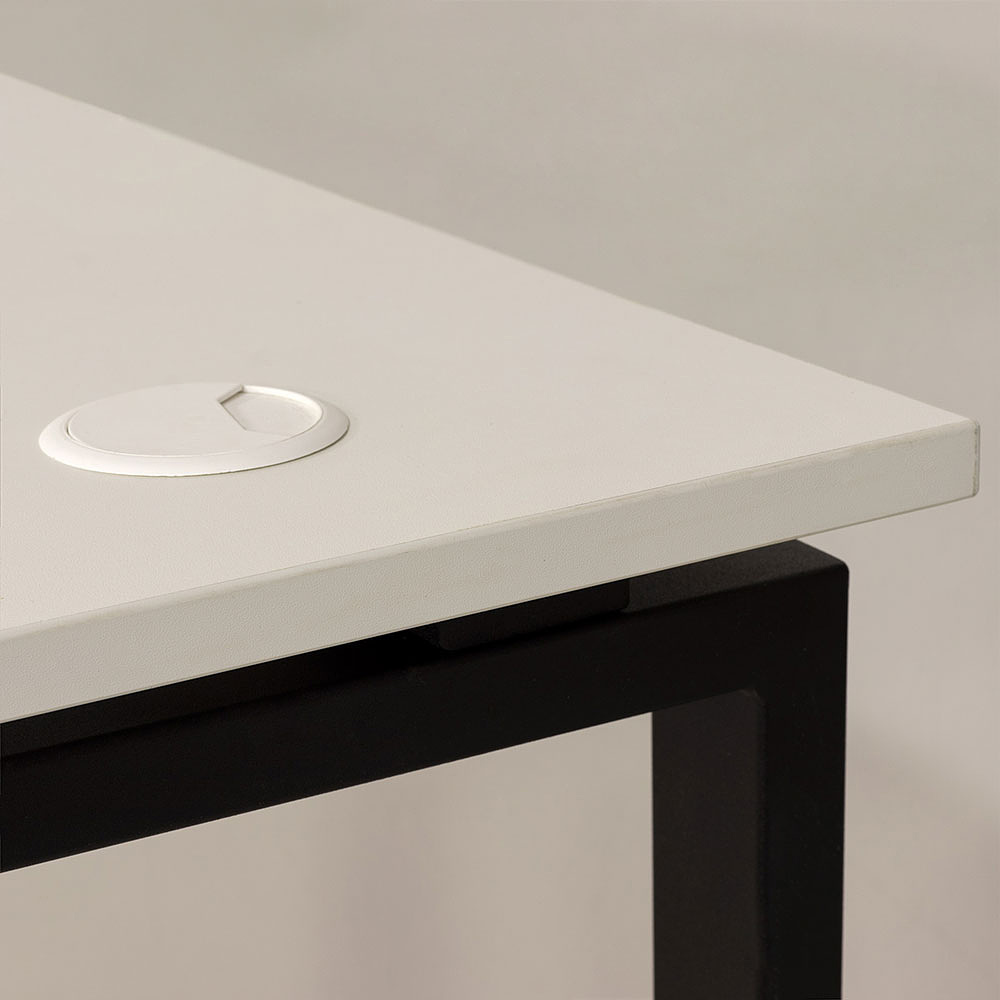 Стол письменный "Лофт Сиэтл ДТ-5", 1200х700х750 мм, черный, белый крафт - 8