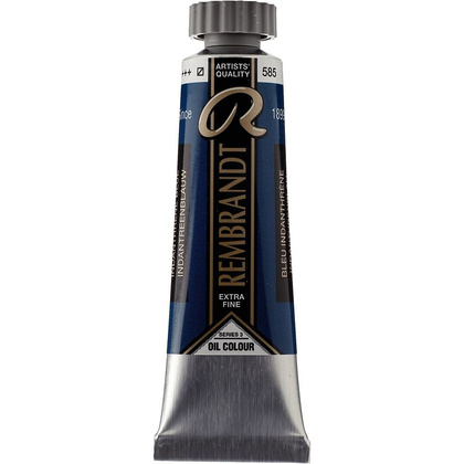 Краски масляные "Rembrandt", 585 индантреновый синий, 15 мл, туба