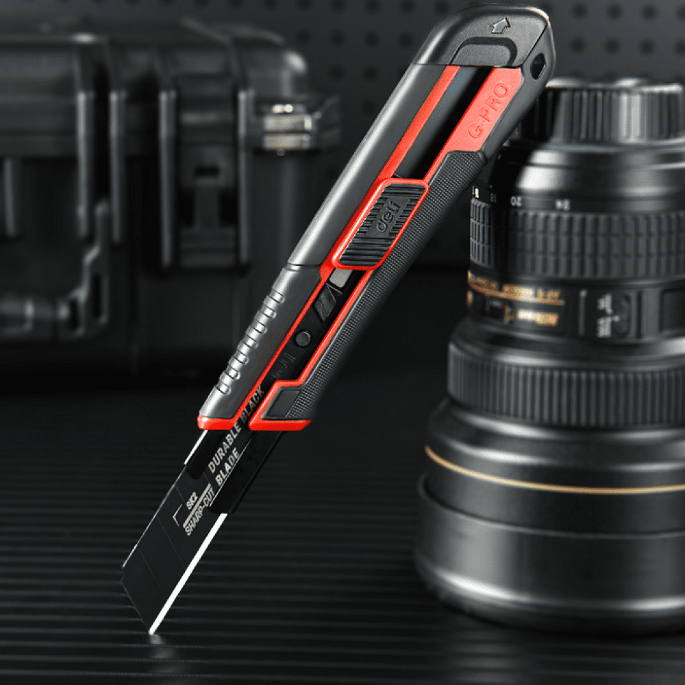 Нож строительный Deli YS EDL018G, 18 мм, универсальный - 3